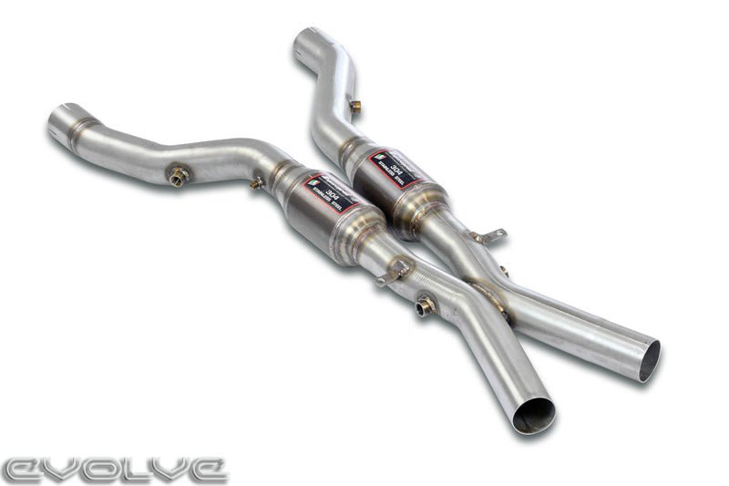 Supersprint Front Pipes With Metallic Catalytic Converter - BMW Z8 - Evolve Automotive